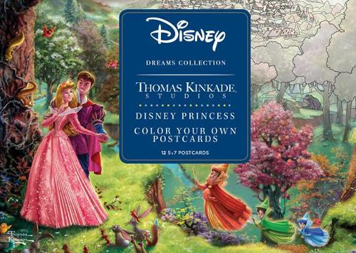 Disney Dreams Collection Thomas Kinkade Studios Disney Princess Color Your Own P - Book Odyssey